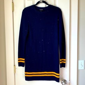 Blue yellow nastygal / truehitt sweater dress S